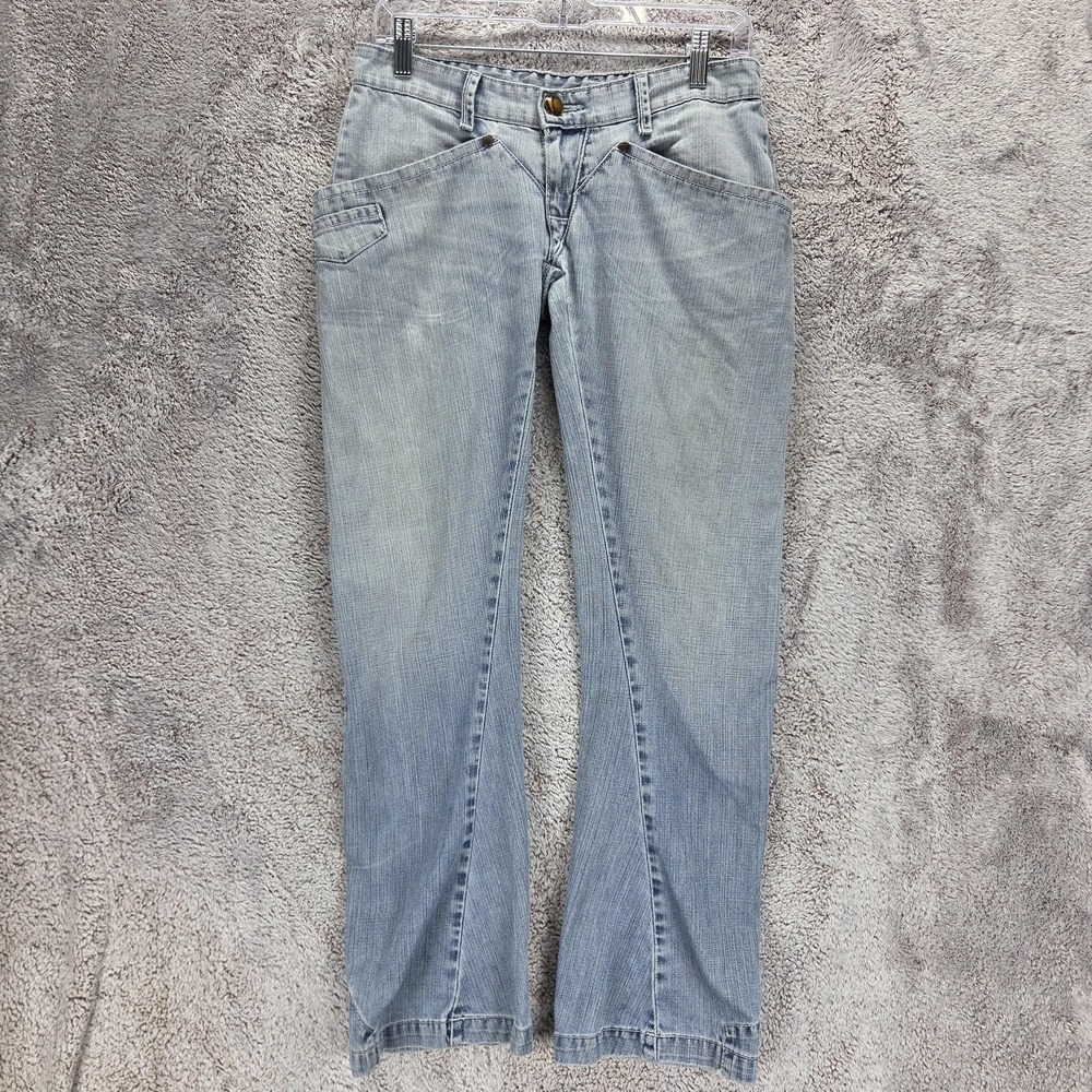 Vintage Levis Engineered Jeans Womens Blue Twisted Light Wash Fits 27x30
